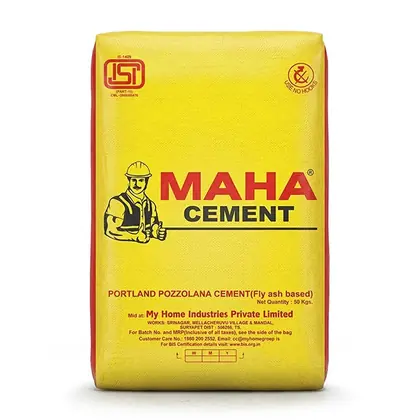 Maha PPC Cement, 50 Kg Bag