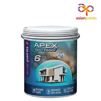 Asian Paints Apex Dust Proof Exterior Emulsion, Base White