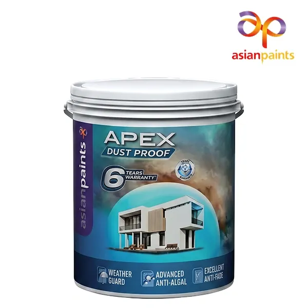 Asian Paints Apex Dust Proof Exterior Emulsion, Base White