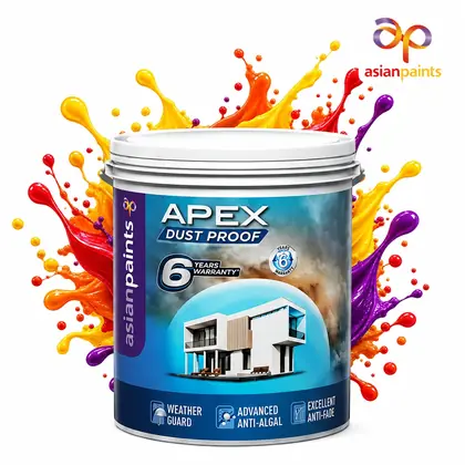 Asian Paints Apex Dust Proof Exterior Emulsion, Colour