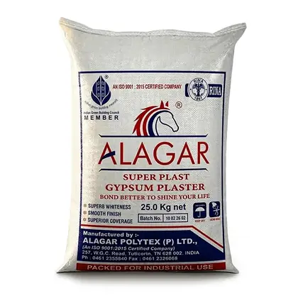 Alagar Super Plast Gypsum Plaster, 25 Kg Bag