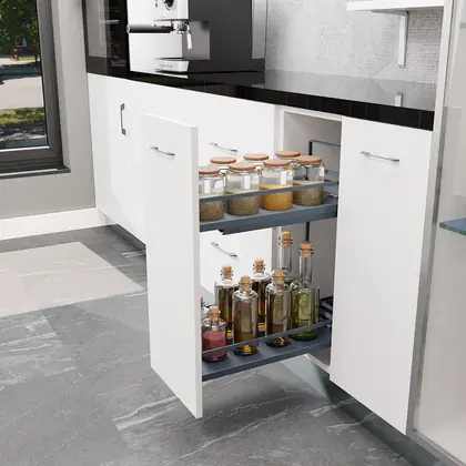 Ebco Bottle Pullout, Soft Close, 2 Tier