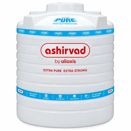 Ashirvad 3 Layer Overhead Tank, White
