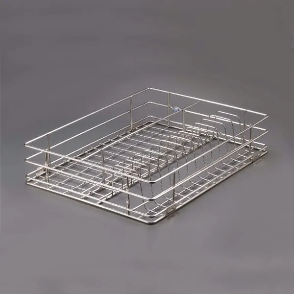 Ebco Cup & Saucer Kitchen Basket, SS304, 100mm (H) X 505mm (D), 4" X 20"