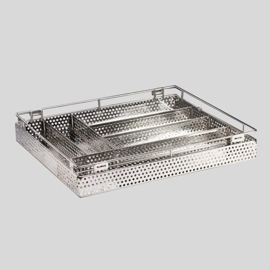Ebco Cutlery Kitchen Basket, SS304, 80mm (H) X 505mm (D), 3.2" X 20"