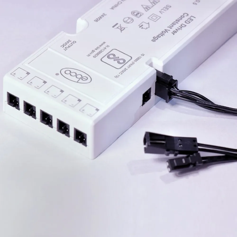 Ebco Light Adapter Series 2, 24V 24W Power Supply Unit for LED Lights, PSU2-2424-WH