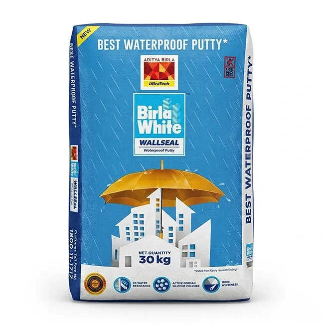 Birla White WallSeal Waterproof Putty, 30 Kg Bag