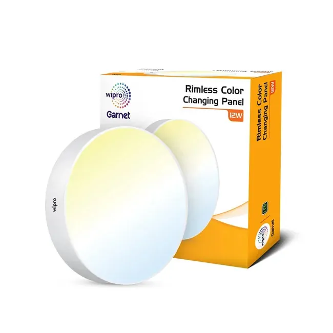 Wipro Garnet Rimless 3-in-1 CCT Surface Mounted LED Panel (2 Years Warranty)
