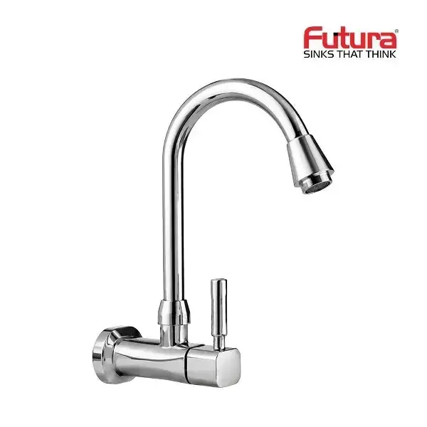Futura ELARA-0AA Brass Chrome Finish Rotatable Faucet/Tap, Wall Mount