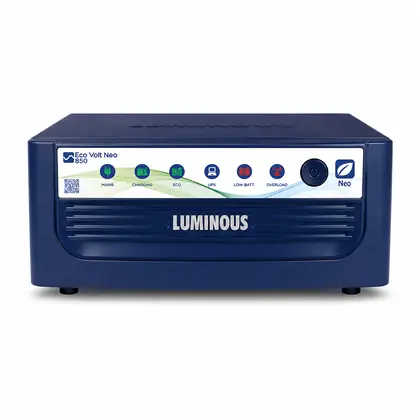 Luminous Eco Volt Neo 850 Pure Sine Wave Inverter, 3 Year Warranty