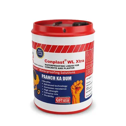 Fosroc Conplast WL Xtra, Waterproofing Liquid for Concrete and Plaster, 20L