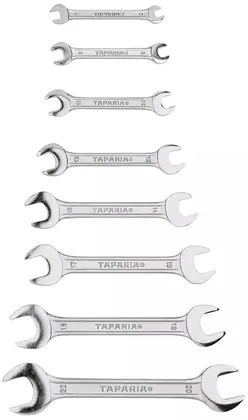 Taparia Double Ended Spanner Set, Chrome Vanadium Steel