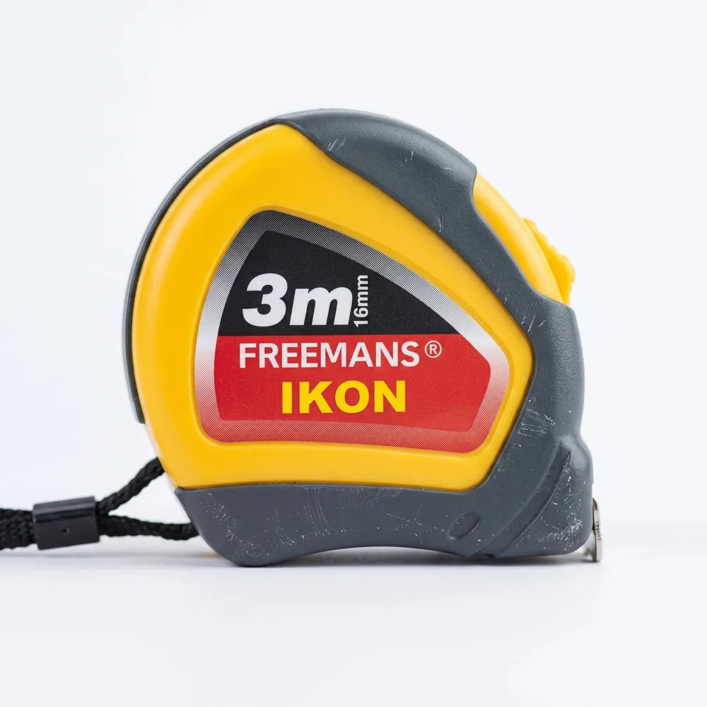 Freemans Ikon Steel Measuring Tape, Auto-Lock, ABS Case with Belt Clip