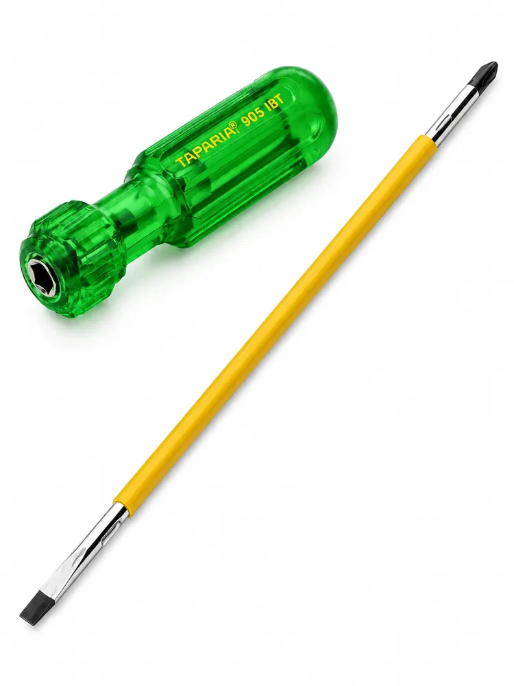 Taparia Two-in-One Screwdriver, Black Tip - 905 IBT