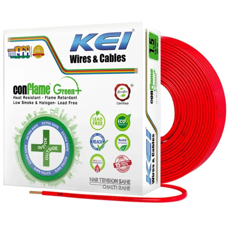 KEI Conflame Green+ FR-LSH Wire, 90m