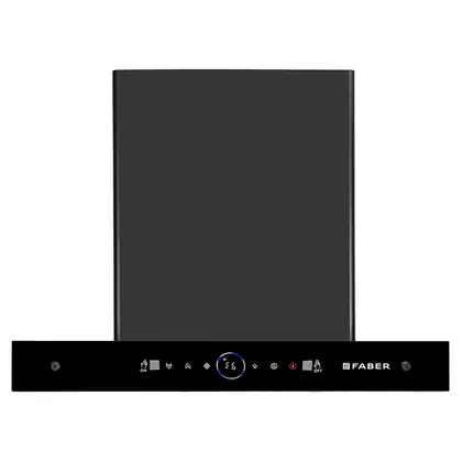 Faber Hood Dazzle BLDC 60 cm 1500 m³/hr Filterless Heat Auto Clean Wall Mounted Chimney (Matte Black)