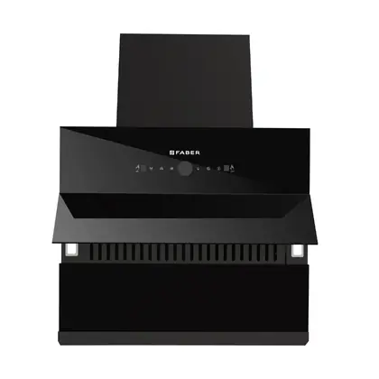 Faber Hood Comet BLDC 60 cm 1600 m³/hr Filterless Heat Auto Clean Wall Mounted Chimney (Matte Black)