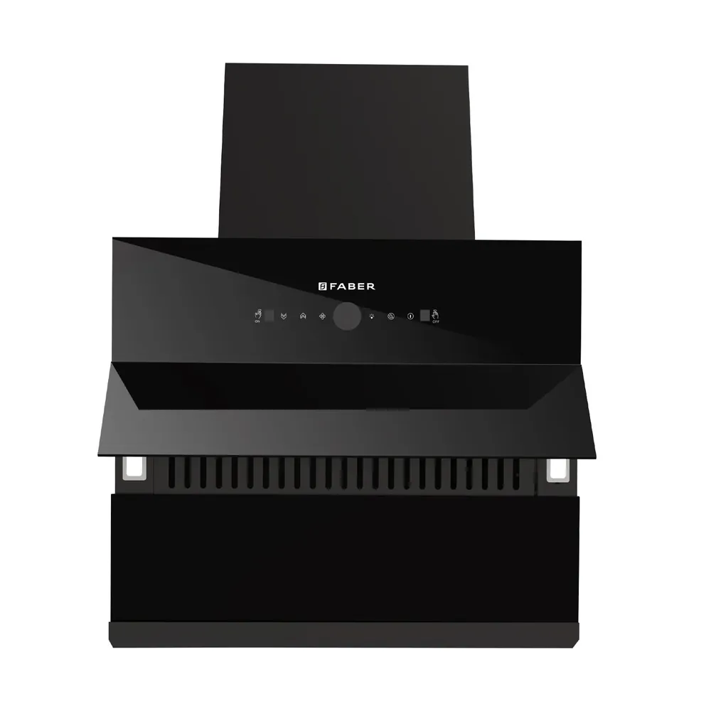 Faber Hood Comet BLDC 60 cm 1600 m³/hr Filterless Heat Auto Clean Wall Mounted Chimney (Matte Black)