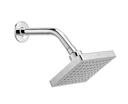 CERA Overhead shower 125 x 125 mm (5" x 5") with 200 mm (8") long shower arm and wall flange - F7020111AB