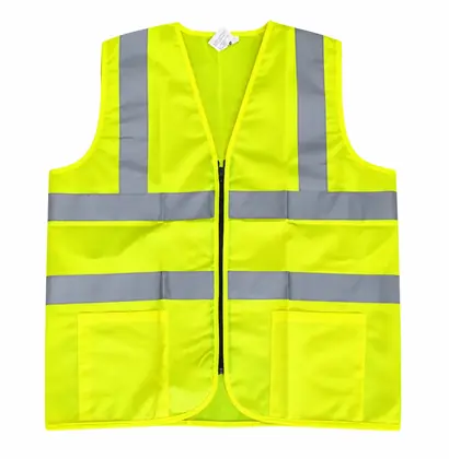 Evion Reflective Safety Jacket – Breathable Mesh & Solid Workwear Vests with Zip and Pocket