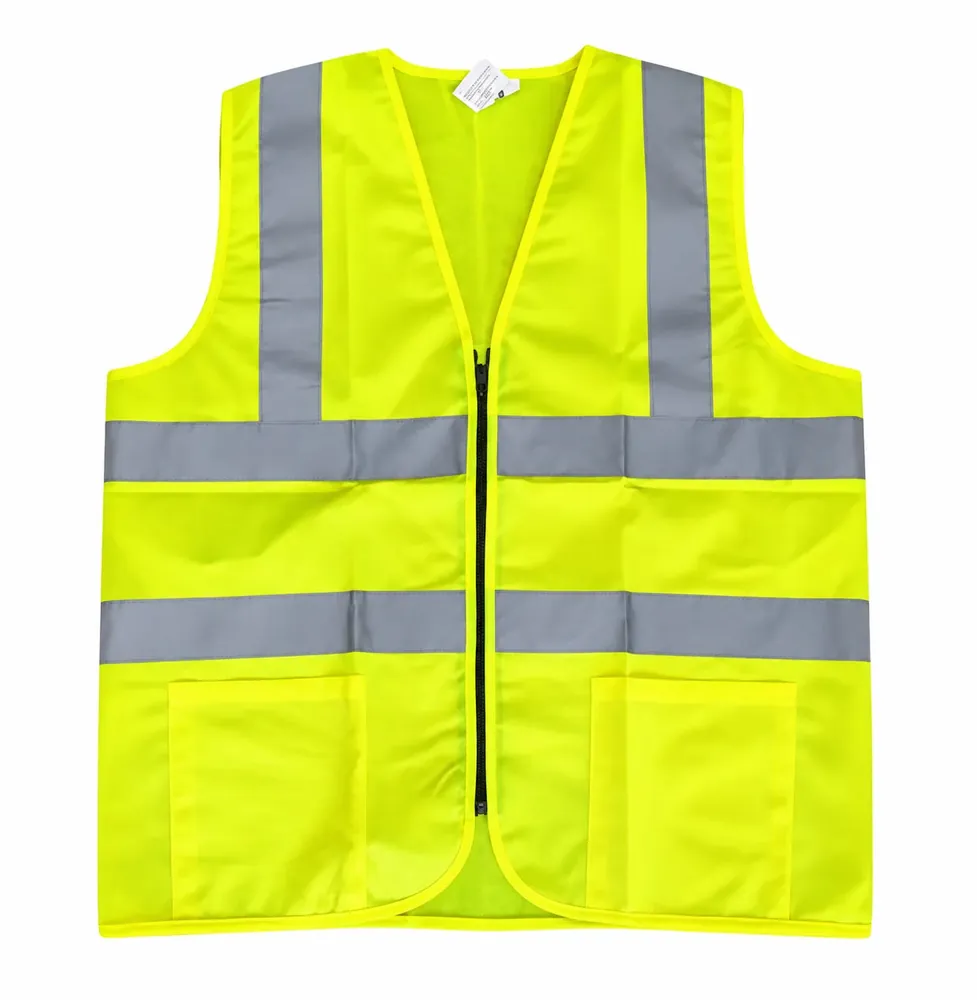 Evion Reflective Safety Jacket – Breathable Mesh & Solid Workwear Vests with Zip and Pocket