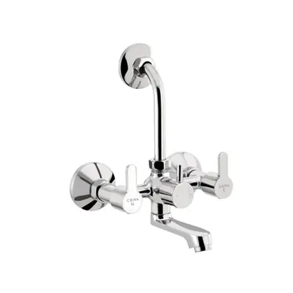 Cera Victor Wall Mixer with Bend Pipe for Overhead Shower, F1015401