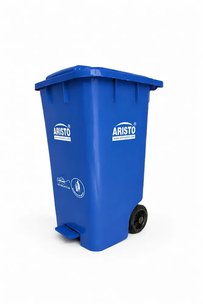 Aristo Wheel Waste Bin with Pedal 65L