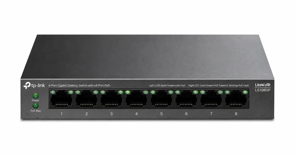 TP-Link LS108GP 8-Port PoE Switch
