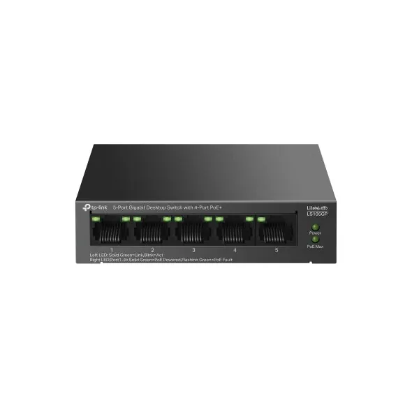 TP-Link LS105GP 5-Port Gigabit PoE+ Switch