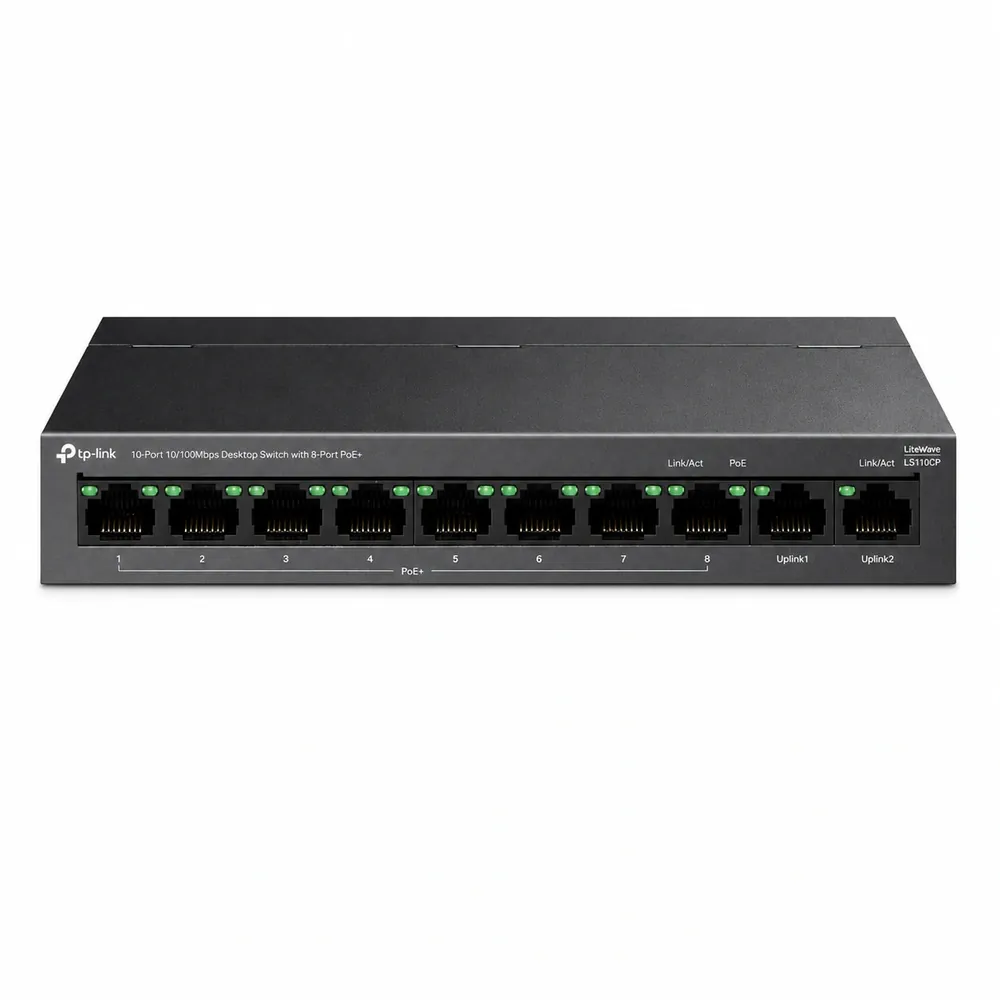 TP-Link LS110P 10-Port Gigabit PoE+ Switch