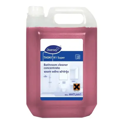 Diversey TASKI R1 Super Bathroom Cleaner cum Sanitiser Concentrate 5L | Professional Housekeeping