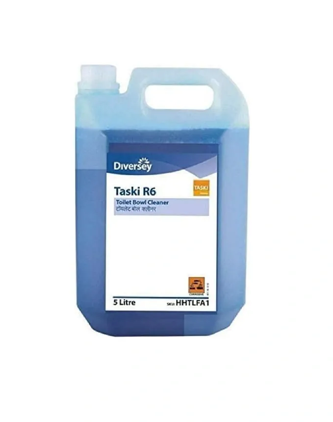 Diversey TASKI R6 Professional Toilet Bowl & Urinal Cleaner 5L | Acidic Descaler, Housekeeping