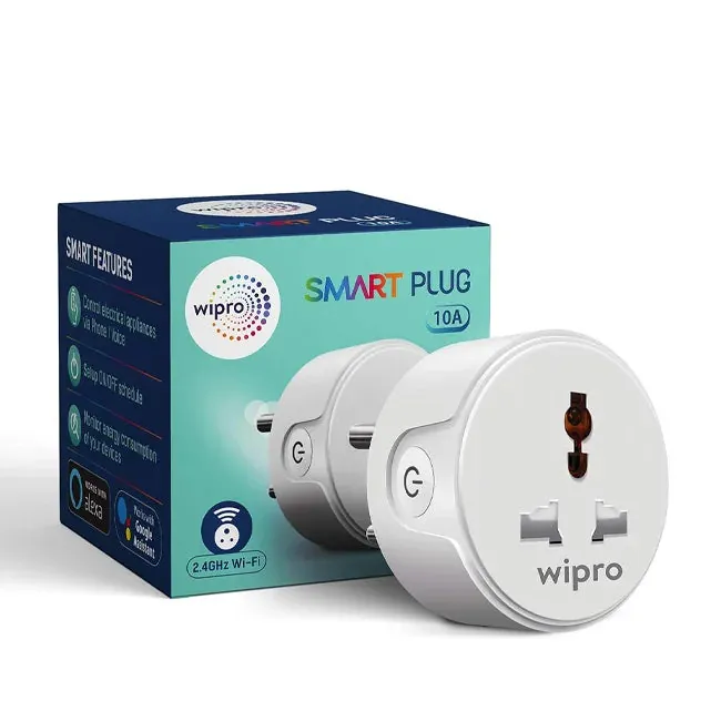 Wipro 10A Wi-Fi Smart Plug (DSP1100) | Alexa & Google Assistant Compatible