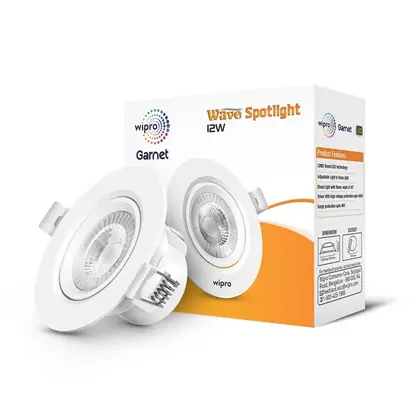 Wipro Garnet Wave LED - Adjustable Recessed Ceiling COB Spotlight