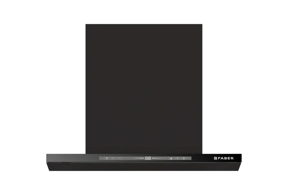 Faber Slim X Safe Filterless Autoclean BLDC Kitchen Chimney, Black | 1500 m3/hr
