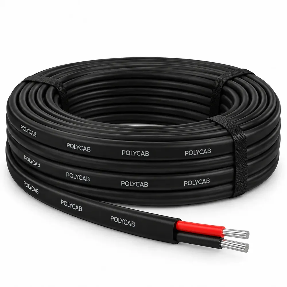 Polycab 2-Core Flexible Industrial Cable, 100m