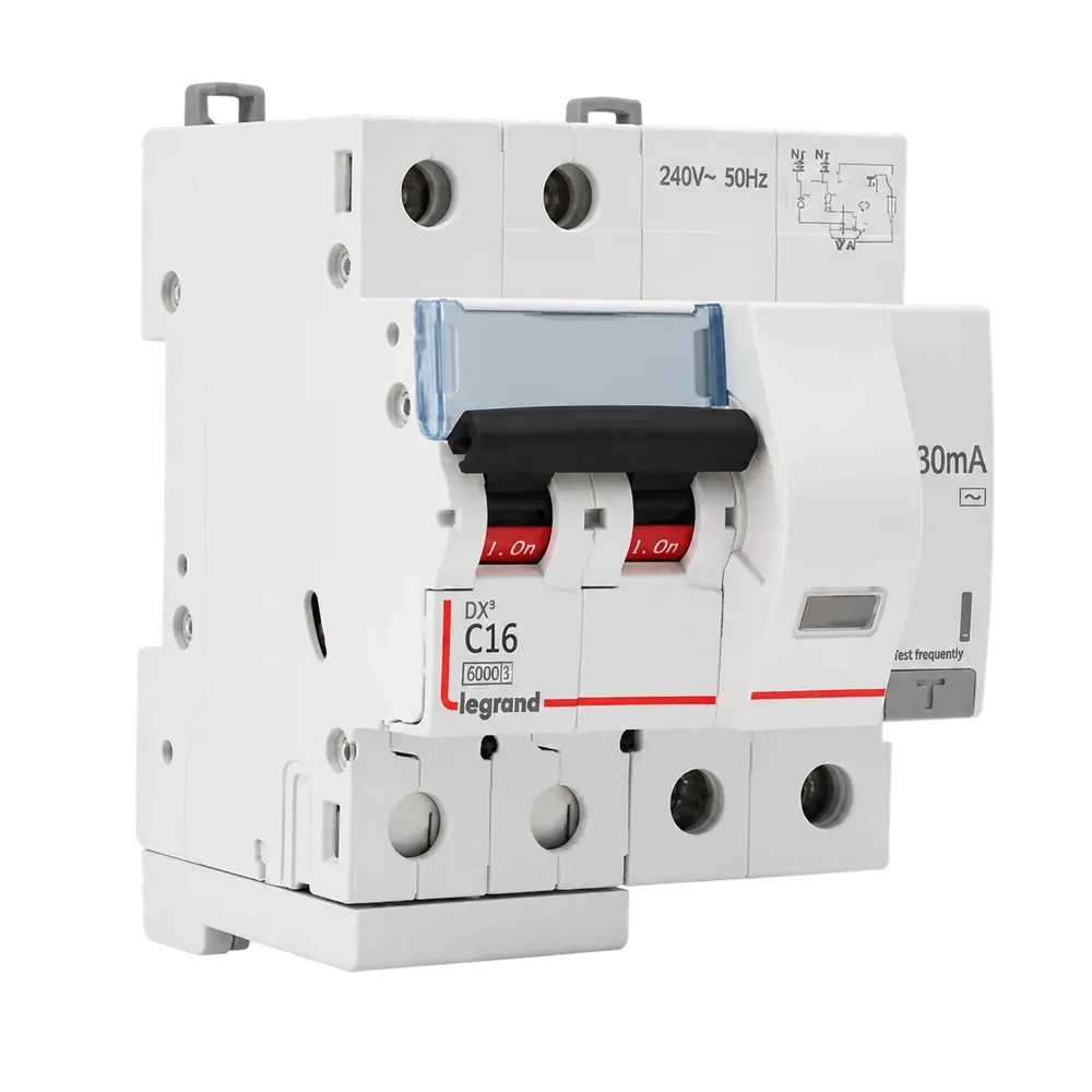 Legrand DX³ RCBO Double Pole 30mA (AC Type)