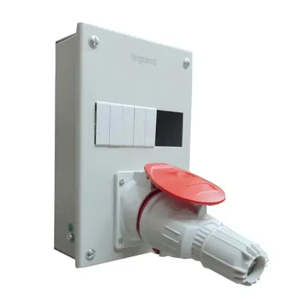 Legrand Ekinox³ Tempra Plug & Socket Metal Enclosure Box 3-Phase - 32A