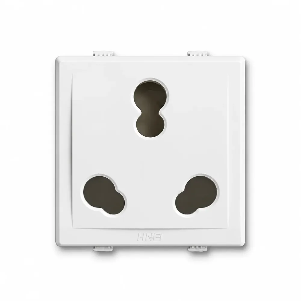 Hi-Fi Multi Socket 16A & 6A with Safety Shutter, White (30020)