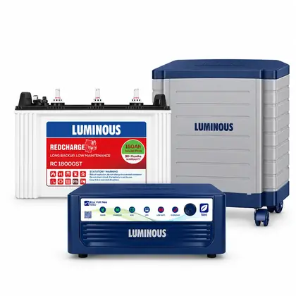 Luminous Family Inverter Set – Eco Volt Neo 1050 + RC 18000ST 150Ah Battery + TX100L Trolley