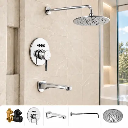 Jaquar Florentine Prime Concealed Diverter Shower Combo – Set of 5