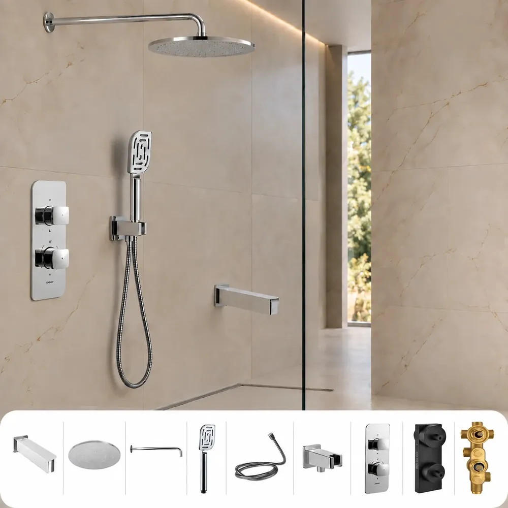 Jaquar Alive Concealed Thermostatic Shower Combo – Set of 8