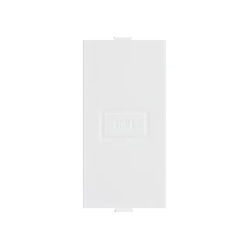 Anchor Roma Blank Plate, White, 1 Module, 1 Packet(2 nos)