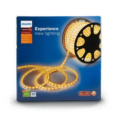 Philips Marathon Ultra LED Rope Light, 50m (Strip Light), Warm White